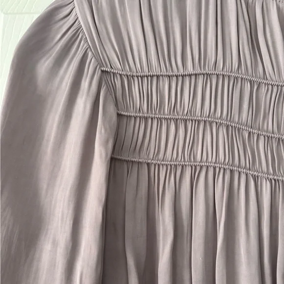 Current Air Women's Sz Small Light Purple Long Sleeve Satin Top Good Condition - Picture 8 of 8